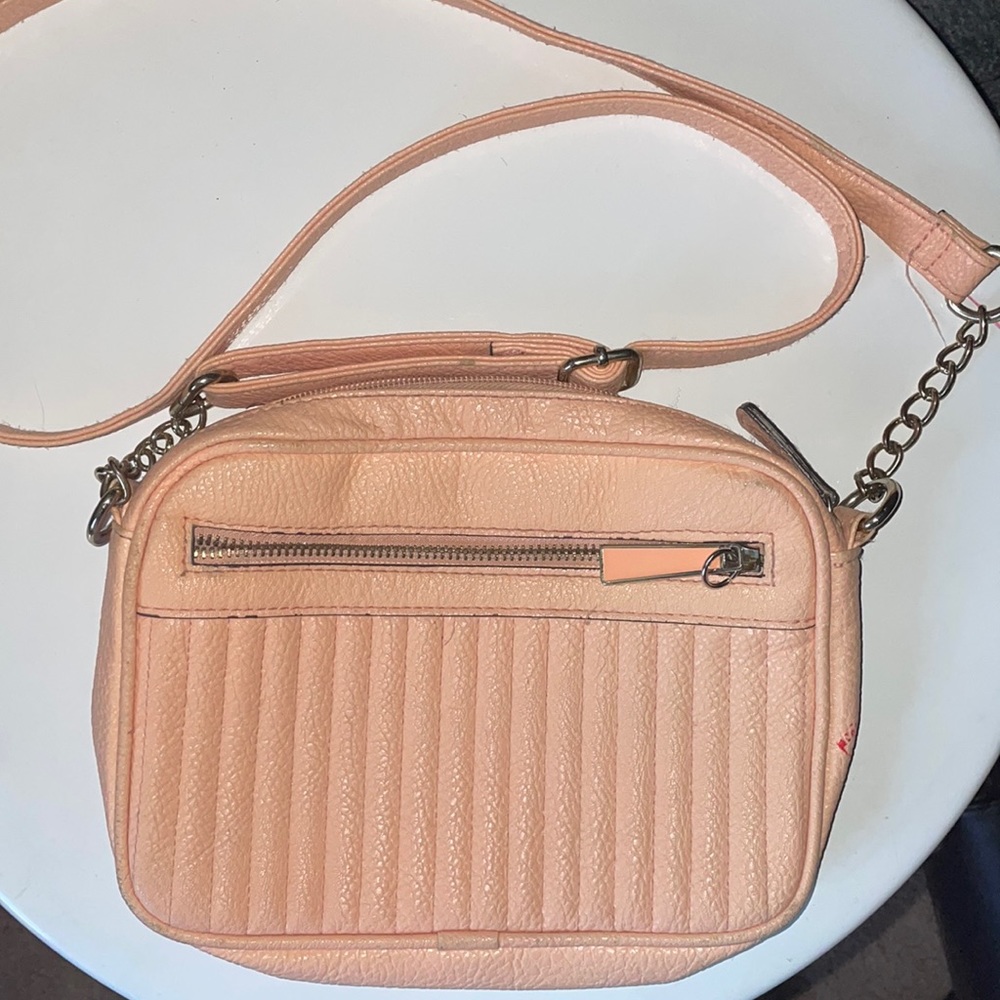 Salmon colored purse